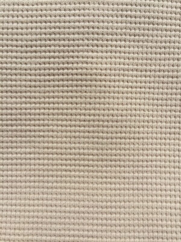Waffelstrick Jersey «Dunkelbeige»
