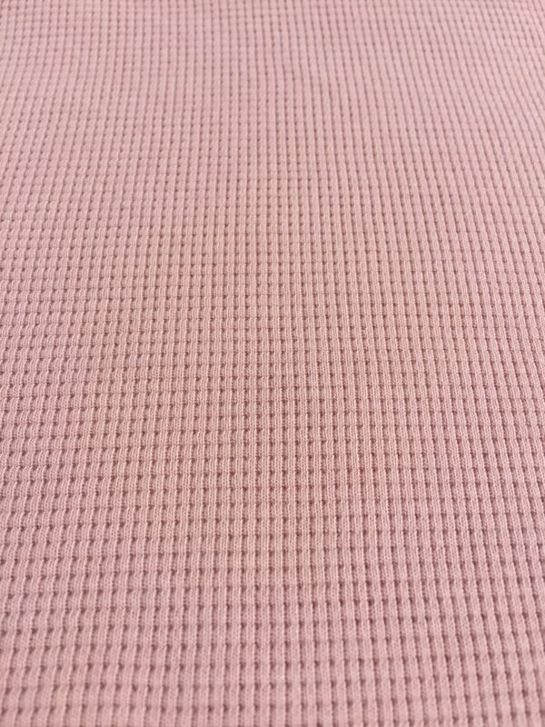 Waffelstrick Jersey «Nude Rosa»