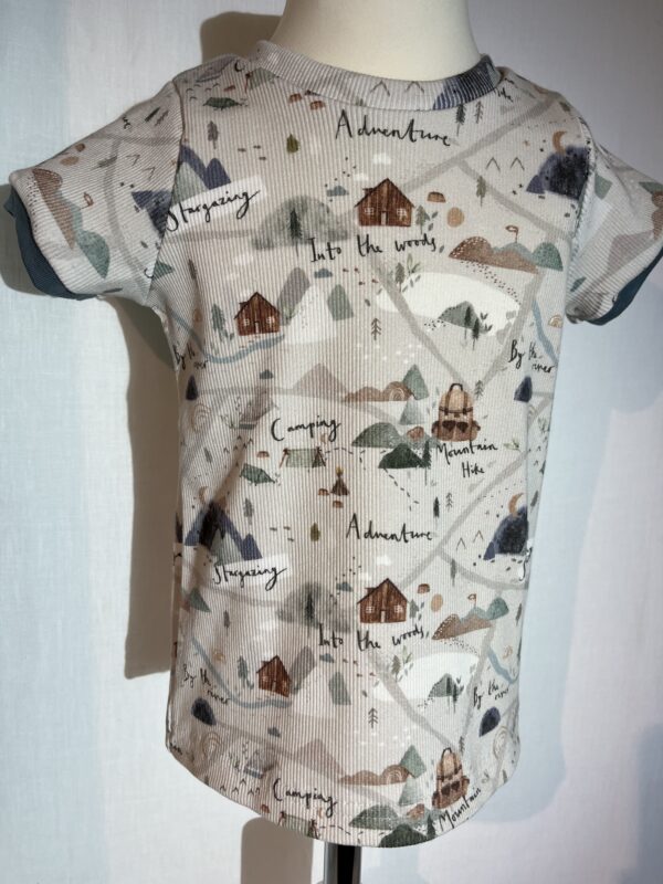 Rib-Shirt Kurzarm «Adventure» Grösse 104