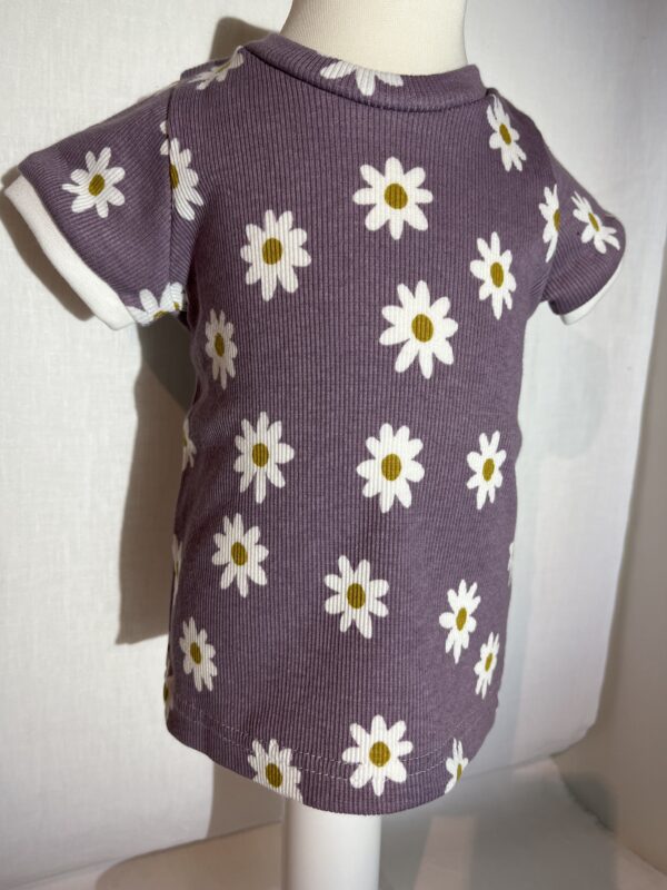 Rib-Shirt Kurzarm «Margeriten» Grösse 74