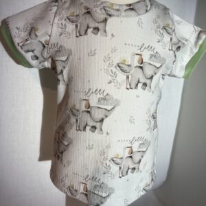 Rib-Shirt Kurzarm «Hello little one» Grösse 74