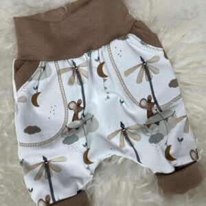 Pants mit Taschensack «Maus über den Wolken - Taupe» Grösse 50