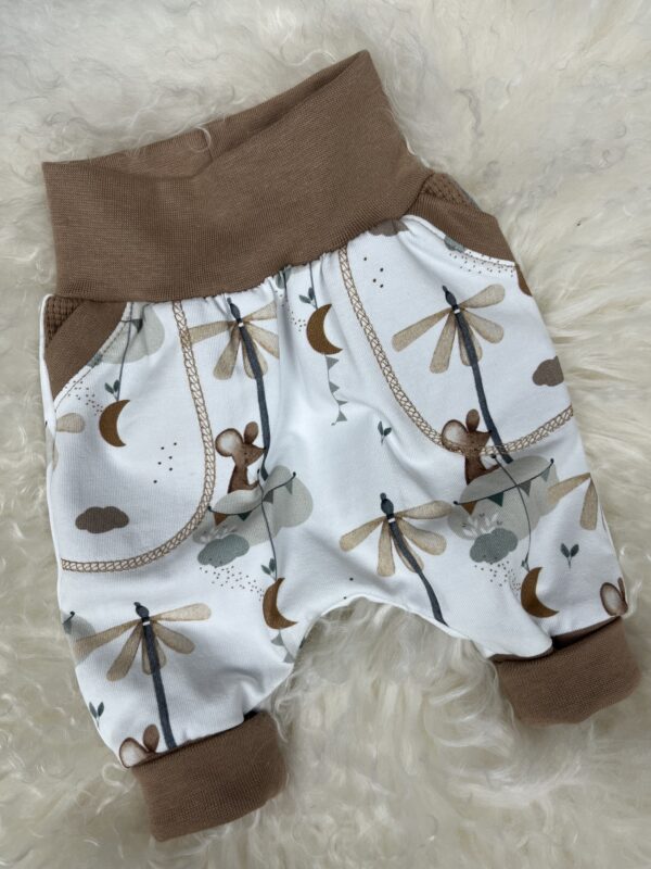 Pants mit Taschensack «Maus über den Wolken - Taupe» Grösse 50