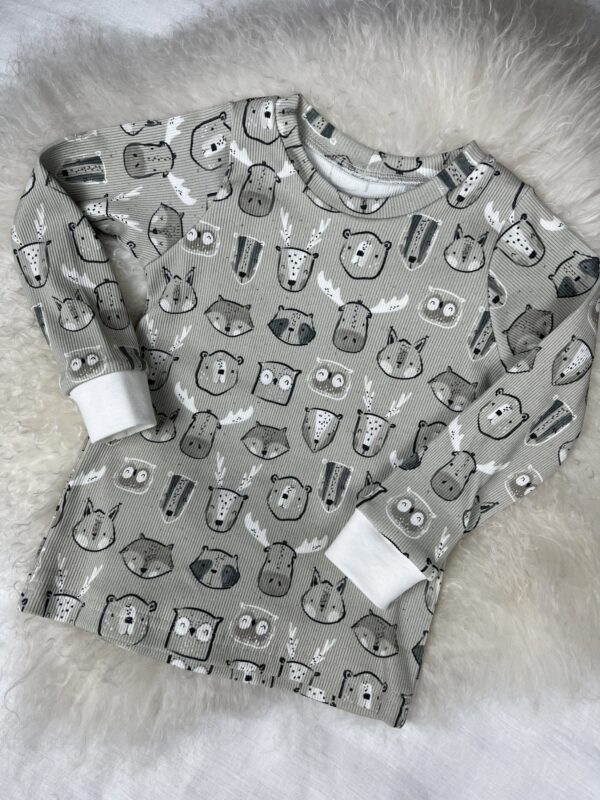 Shirts «Rib-Shirt Langarm - Tierköpfe» Grösse 104