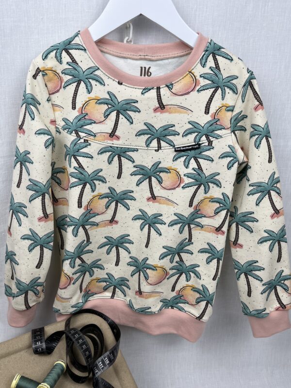 Pullover «Pullover mit Teilung - Sommerparadies» Grösse 116