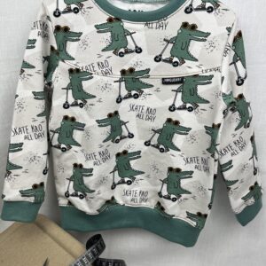 Pullover «Pullover mit Teilung - Skateboard Krocko» Grösse 104