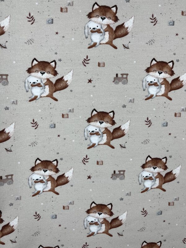 French Terry «Fuchs und Hase»