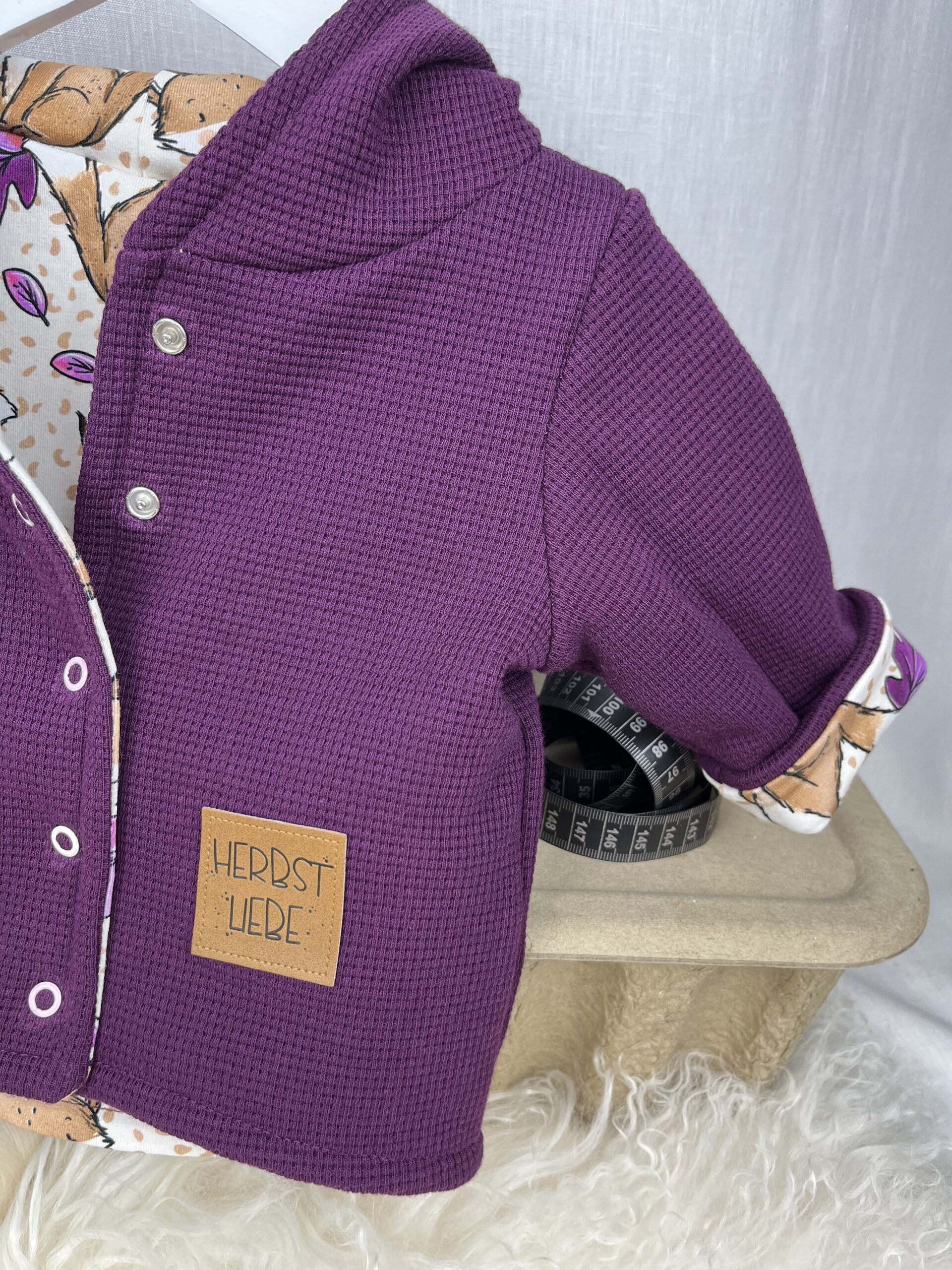 Jacke «Wendejacke mit Zipfelkapuze - Herbstfuchs» Grösse 62 – Bild 3