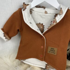 Jacke «Wendejacke mit Zipfelkapuze - kleiner Dino» Grösse 62
