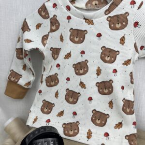 Shirts «Rib-Shirt Langarm - Herbstbärengesicht» Grösse 74
