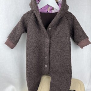 Overall «Teddy-Overall - Mocca mit Rehlina Lila» Grösse 74